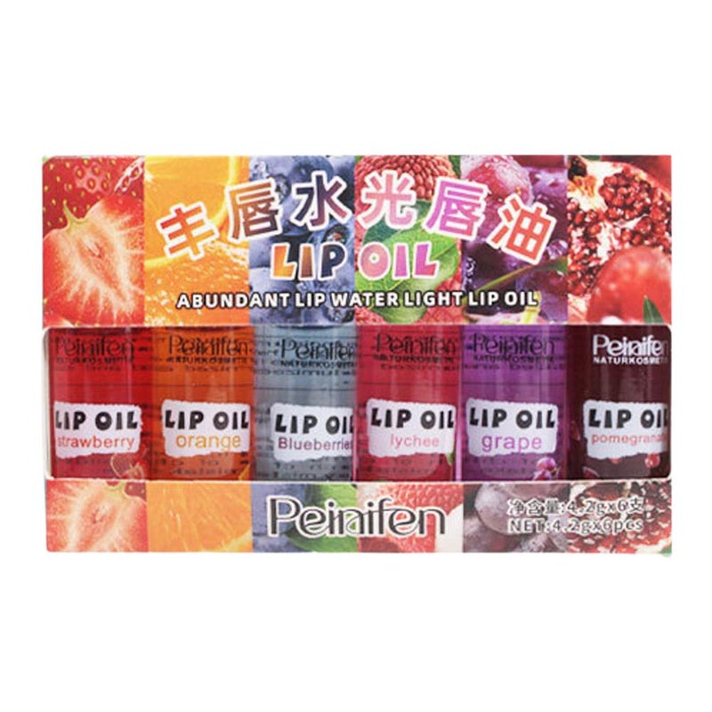 Pennyfen 6-pack Fruit Scented Nourishing Roll-on Lip Balm